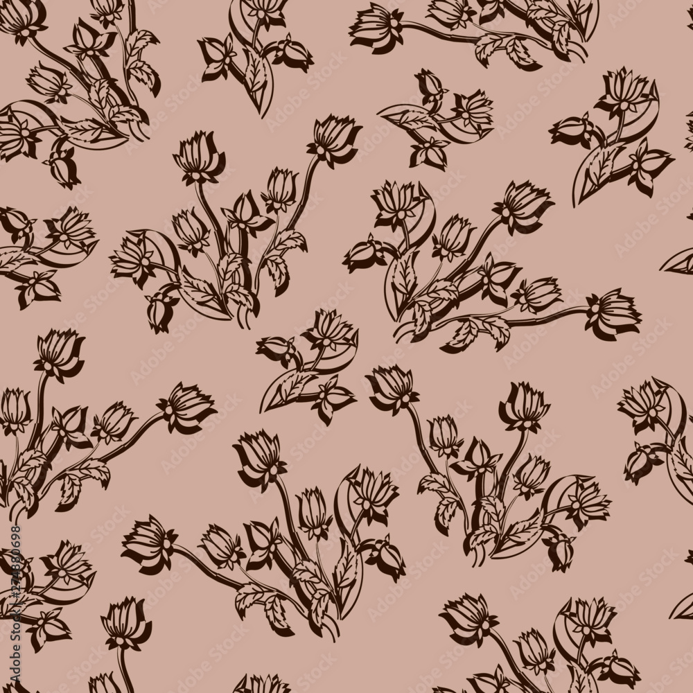 seamless pattern flowers nature background vector illustration seamless pattern flowers nature background vector illustration