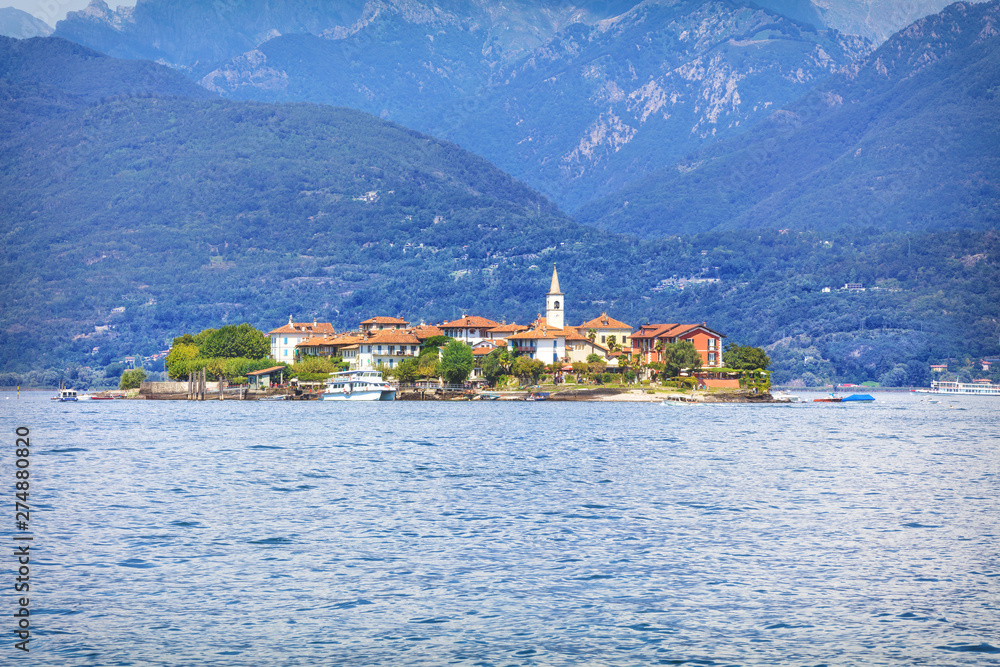 Isola Bella island on Maggiore Lake, Lombardy, Northern Italy