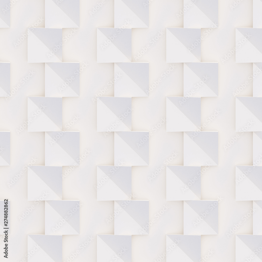 3D pattern made of white and beige geometric shapes, creative background or wallpaper surface made of light and shadow. Futuristic seamless decorative abstract texture design, simple graphic elements 3D pattern made of white and beige geometric shapes, creative background or wallpaper surface made of light and shadow. Futuristic seamless decorative abstract texture design, simple graphic elements
