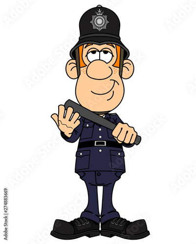 English historic policeman, constable, bobby. London police.