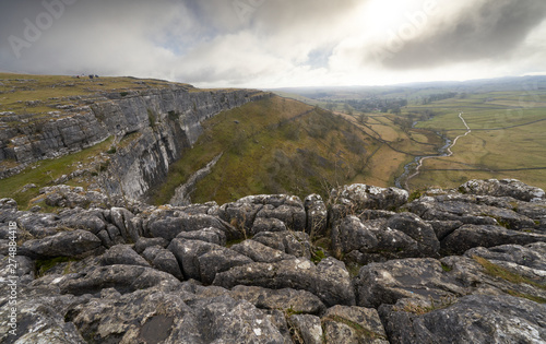 Views from the top of Malham Cove in the Yorkshire Dales, England. © Duncan Andison