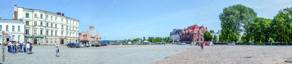 Market Square in Vyborg. Panorama