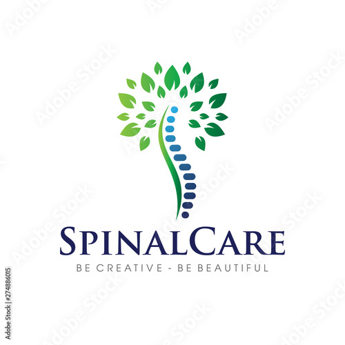 Spinal, Spinal Nutrition, Family Spinal, Spinal Care Logo Design Vector