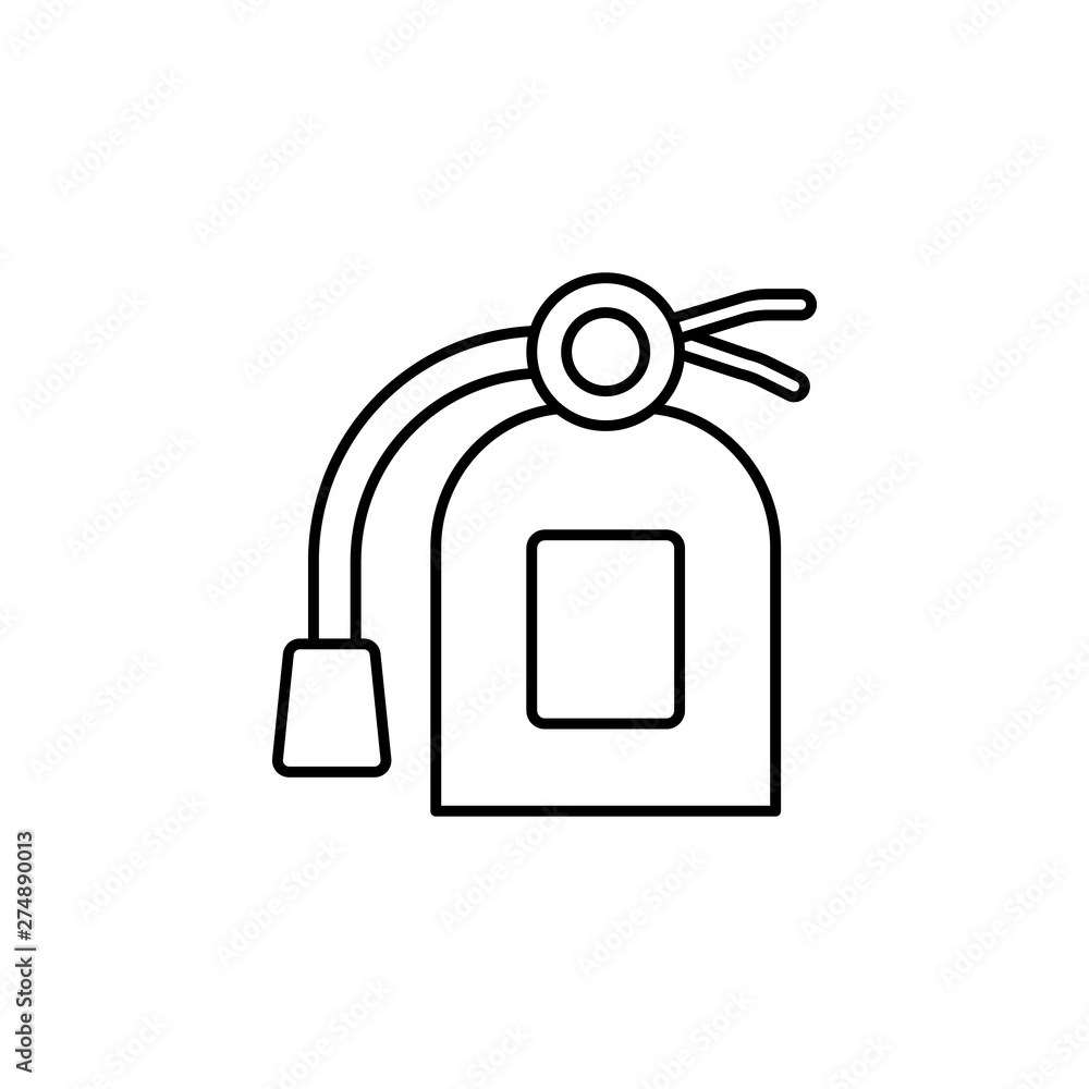 Extinguisher, firefighter icon. Element of firefighter icon. Thin line icon for website design and development, app development Extinguisher, firefighter icon. Element of firefighter icon. Thin line icon for website design and development, app development