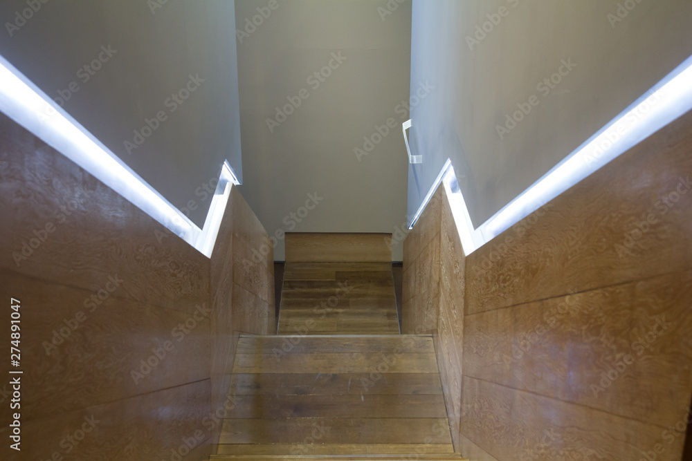 Obraz premium Stairs with railings.