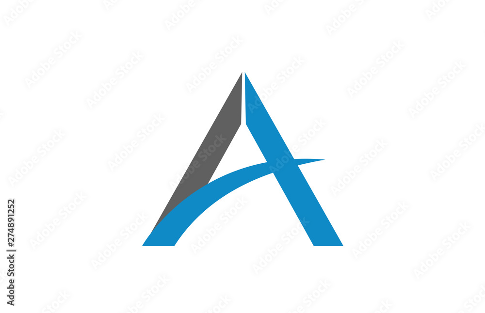 blue grey white A alphabet letter logo icon design sign blue grey white A alphabet letter logo icon design sign