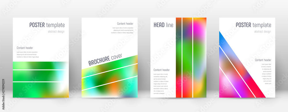 Flyer layout. Geometric breathtaking template for 
