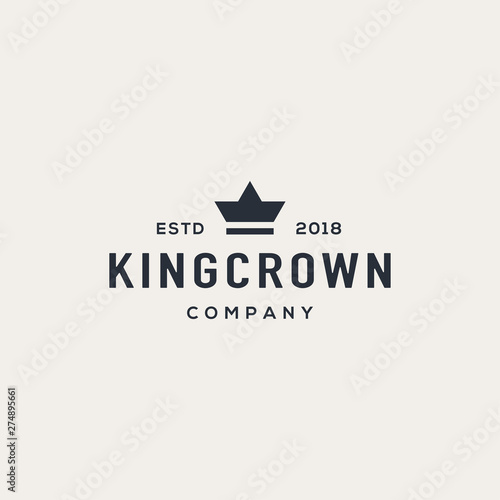 Crown logo design concept. Universal crown logo.
