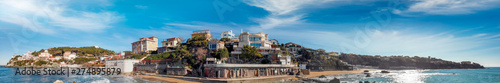 Panoramic view of Castiglioncello as seen from a drone, Italy © jovannig