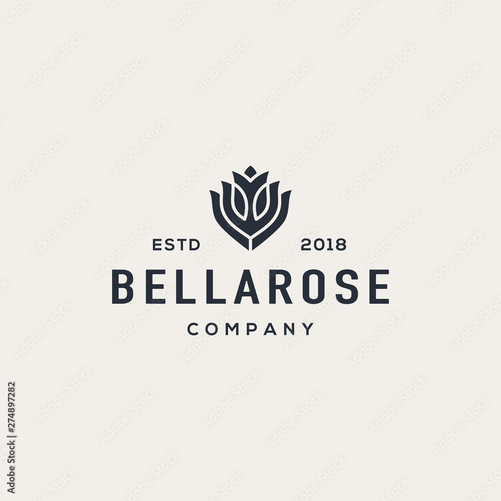 Fototapeta premium Nature flower logo design concept. Universal flower logo.