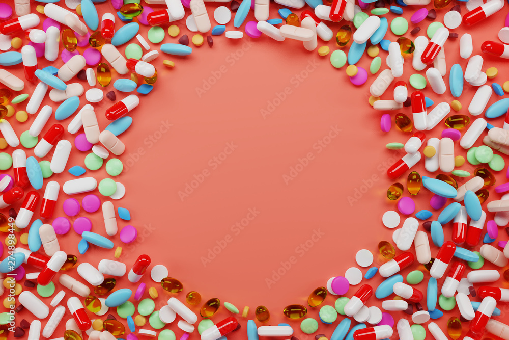 Round frame pills