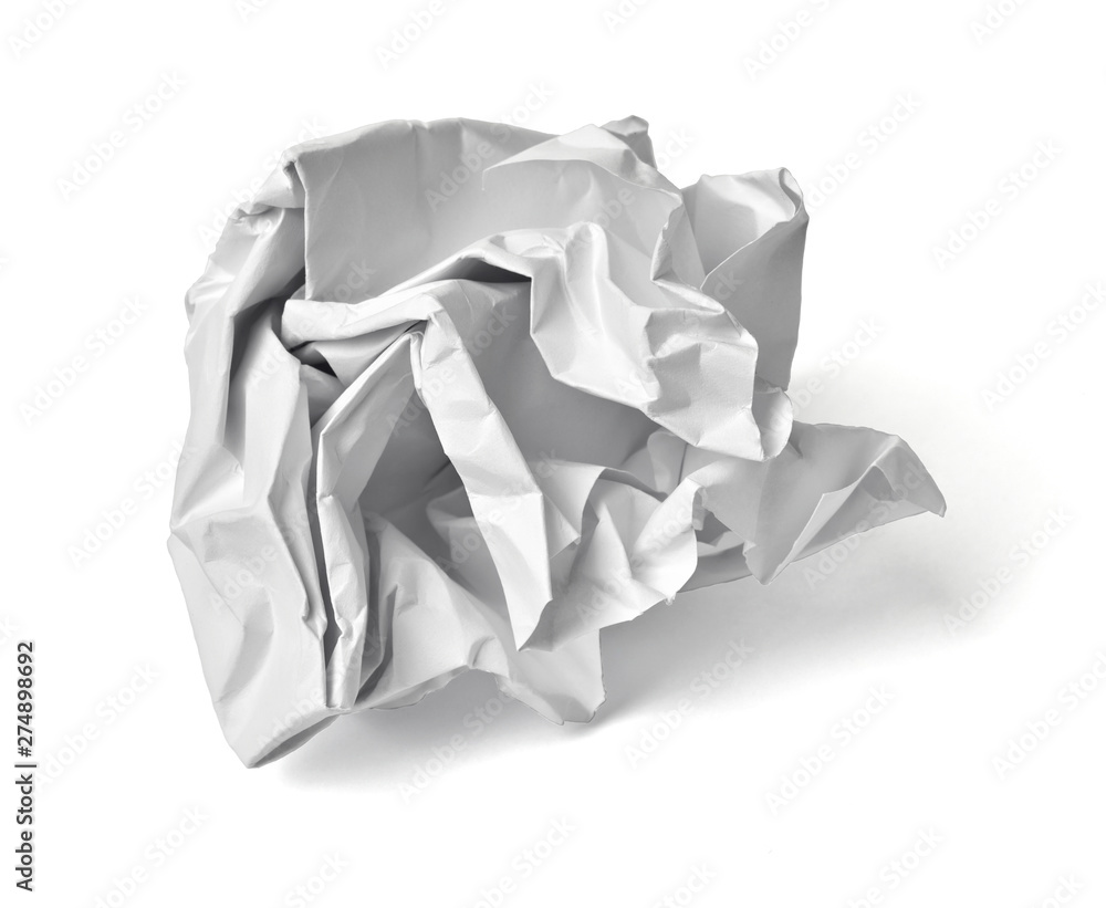 paper ball crumpled garbage trash mistake