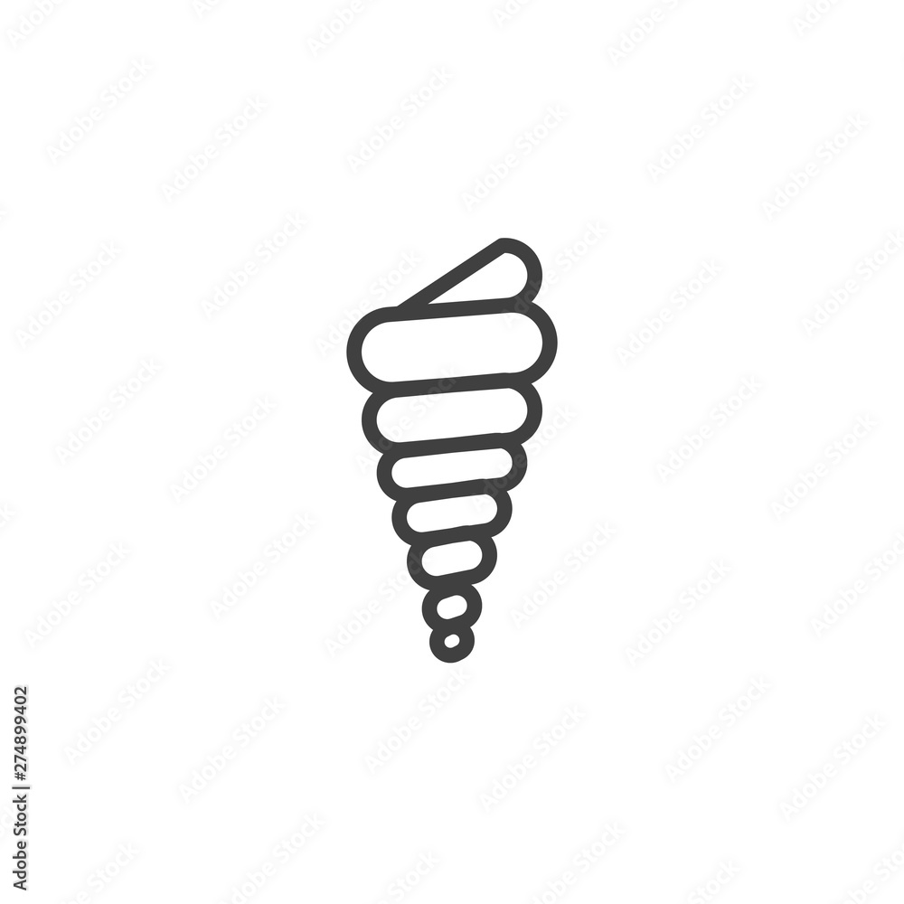 Conch shell line icon. linear style sign for mobile concept and web design. Seashell outline vector icon. Travel symbol, logo illustration. Vector graphics Conch shell line icon. linear style sign for mobile concept and web design. Seashell outline vector icon. Travel symbol, logo illustration. Vector graphics