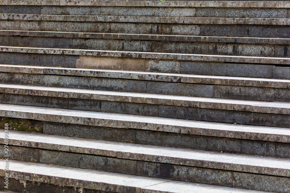 Old concrete steps on the stairs as background Old concrete steps on the stairs as background