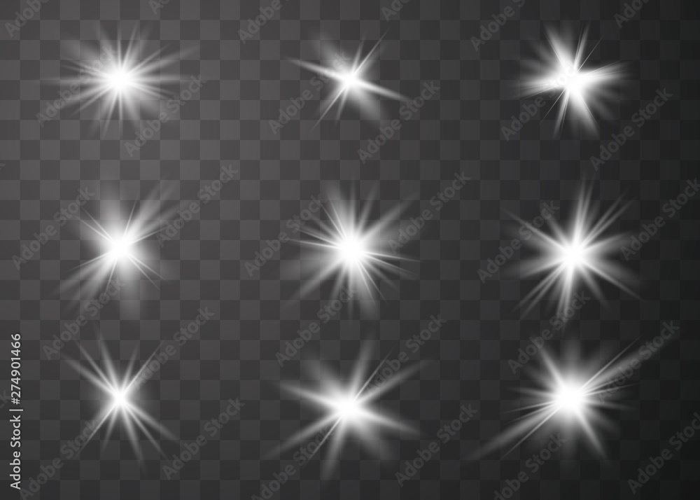 Glowing lights effect. Glowing lights effect.