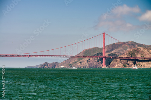 San Francisco. Golden Gate Bridge on a beautiful summer day