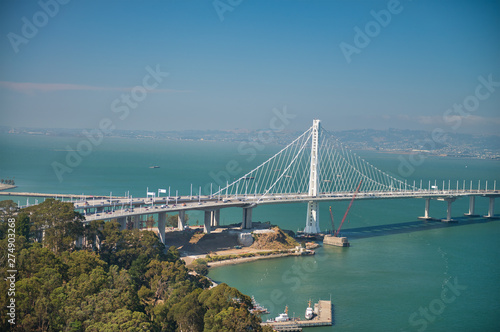 San Francisco. Bay Bridge on a beautiful summer day