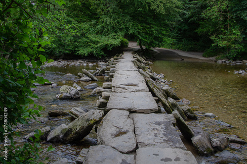 Torr Steps  ancient prehistoric bridge  River Barle  England