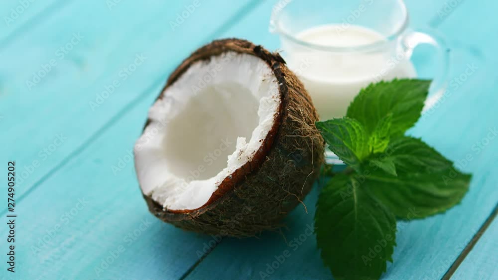 Cup of milk and half of coconut Cup of milk and half of coconut