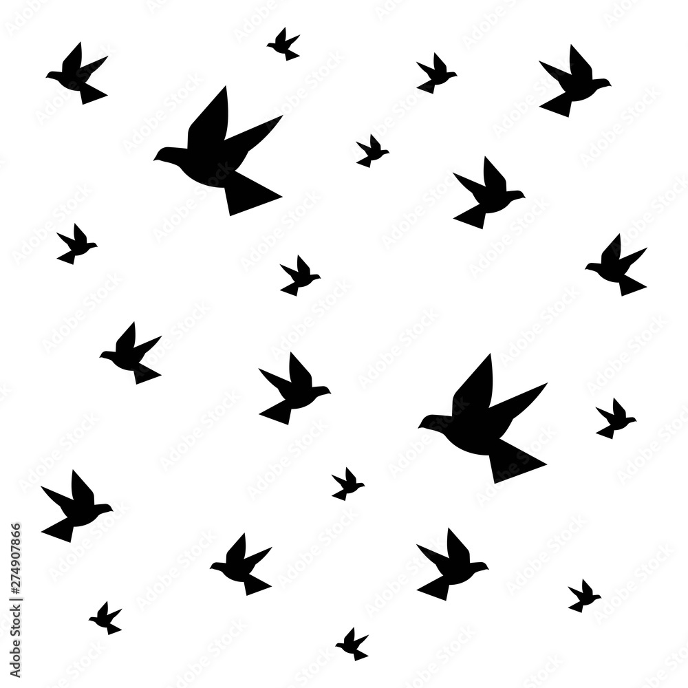 Naklejka premium Bird wing Dove Logo Template vector illustration