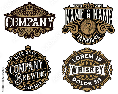 Four Old logos for packing