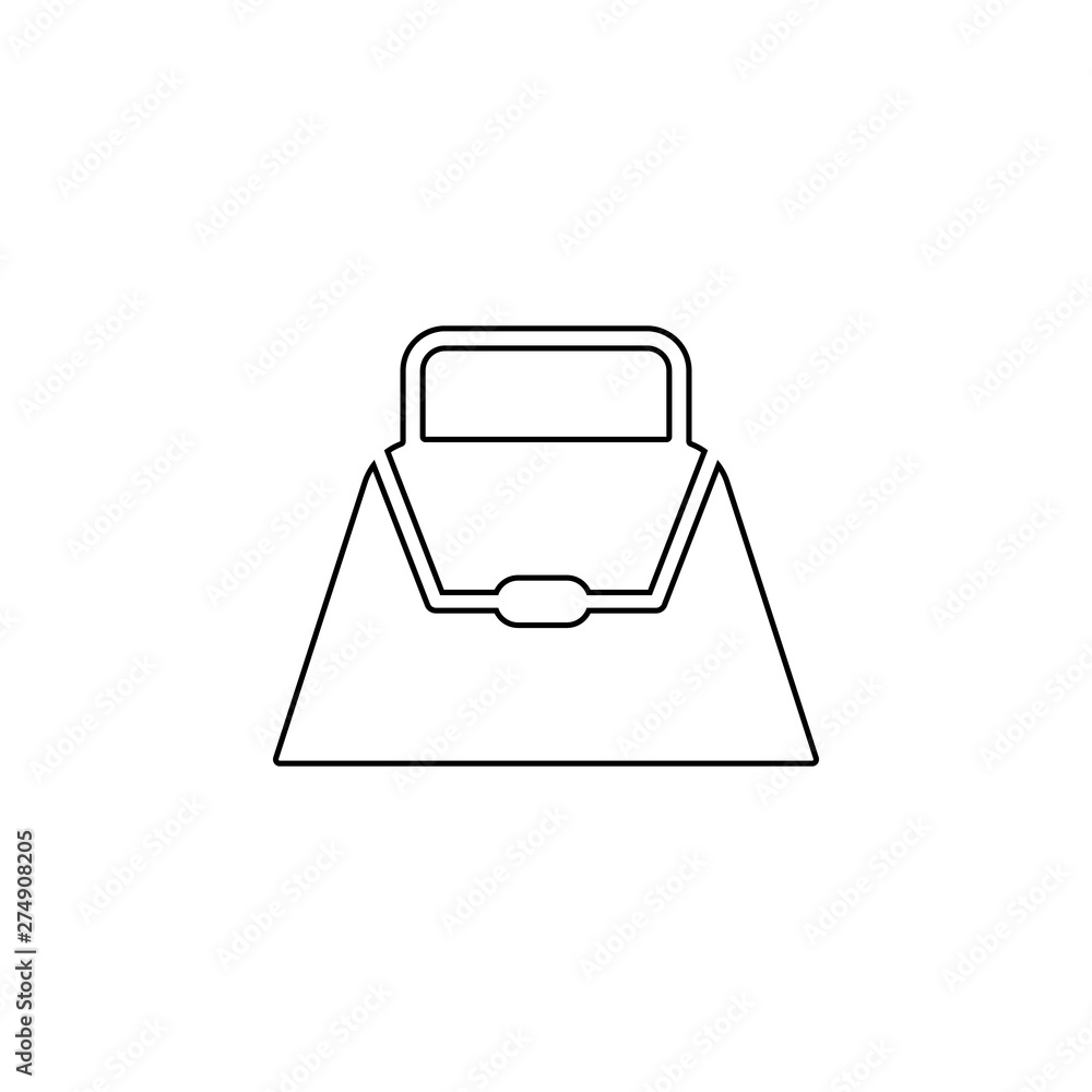 ladies handbag icon. Element of web for mobile concept and web apps icon. Outline, thin line icon for website design and development, app development ladies handbag icon. Element of web for mobile concept and web apps icon. Outline, thin line icon for website design and development, app development