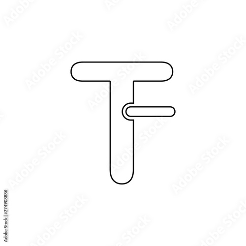 reduce the font icon. Element of web for mobile concept and web apps icon. Outline, thin line icon for website design and development, app development