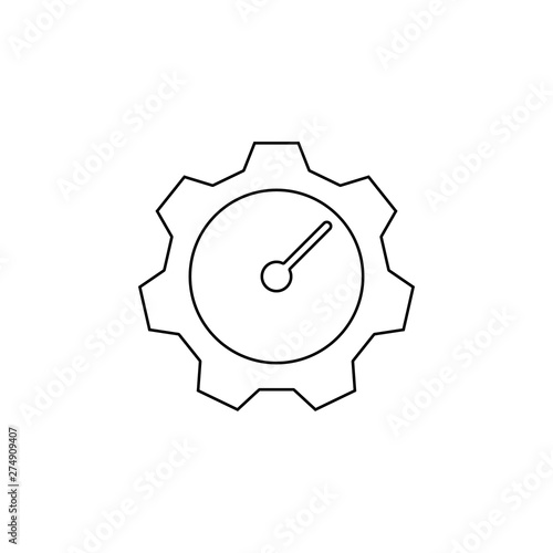 time mechanism icon. Element of web for mobile concept and web apps icon. Outline, thin line icon for website design and development, app development