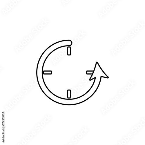 reversal arrow icon. Element of web for mobile concept and web apps icon. Outline, thin line icon for website design and development, app development