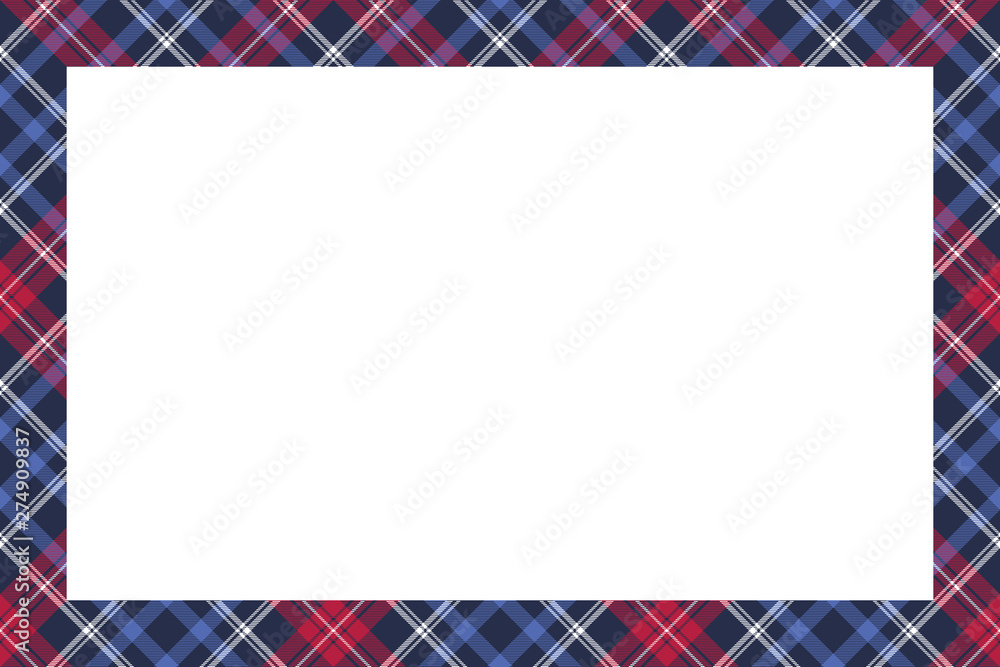 Rectangle borders and Frames vector. Border pattern geometric vintage frame design. Scottish tartan plaid fabric texture. Template for gift card, collage, scrapbook or photo album and portrait. Rectangle borders and Frames vector. Border pattern geometric vintage frame design. Scottish tartan plaid fabric texture. Template for gift card, collage, scrapbook or photo album and portrait.