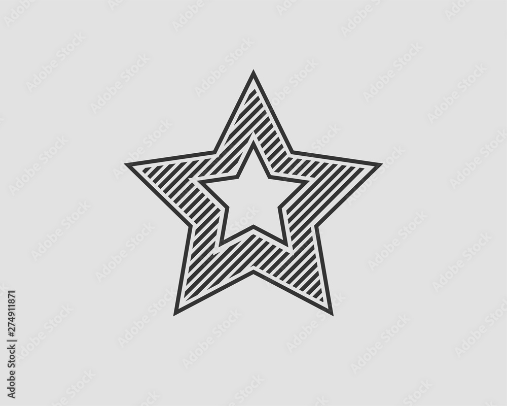 Star icon vector silhouette isolated on white background. Star icon vector silhouette isolated on white background.