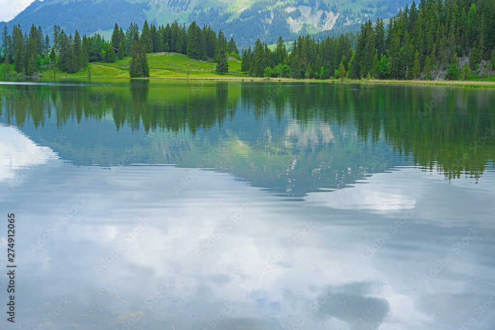 Fototapeta premium Lauenensee, bei Gstaad, Berneroberland, Schweiz