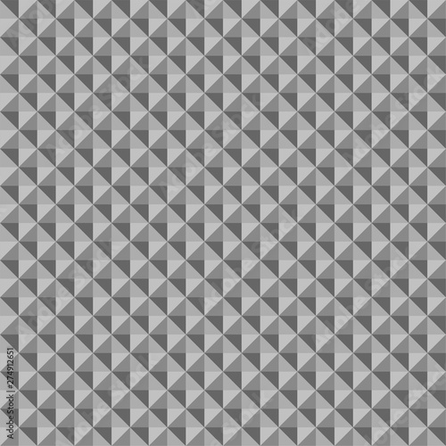 Fototapeta Naklejka Na Ścianę i Meble -  Metal texture cube build abstract seamless pattern