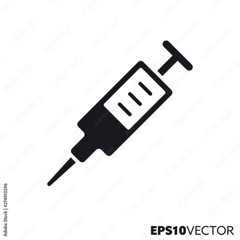 Syringe vector glyph icon Syringe vector glyph icon