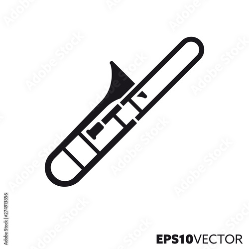 Trombone vector icon