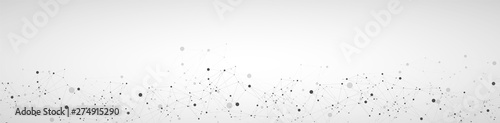 Template for science and technology presentation. Plexus style background.