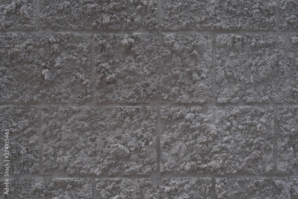 Fototapeta premium rough brick wall texture, gray color, background