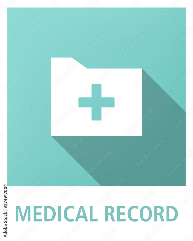 Obraz premium MEDICAL RECORD ICON CONCEPT