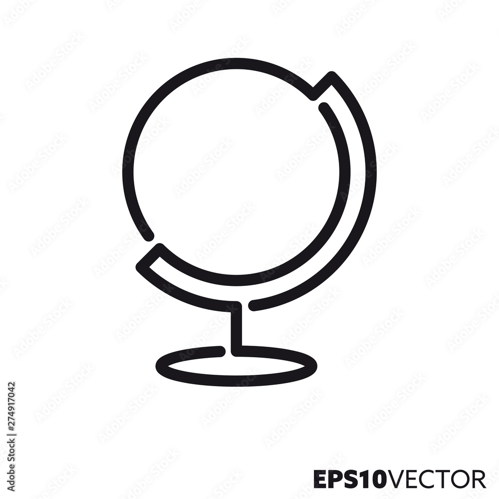Globe vector line icon Globe vector line icon