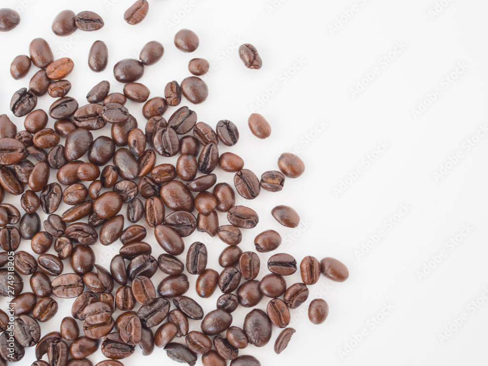 coffee beans isolated on white background coffee beans isolated on white background