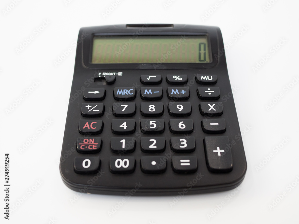 calculator isolated on white background calculator isolated on white background