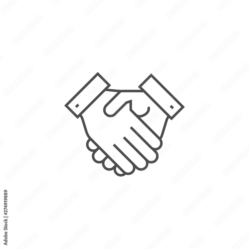 Handshake Related Vector Line Icon Handshake Related Vector Line Icon