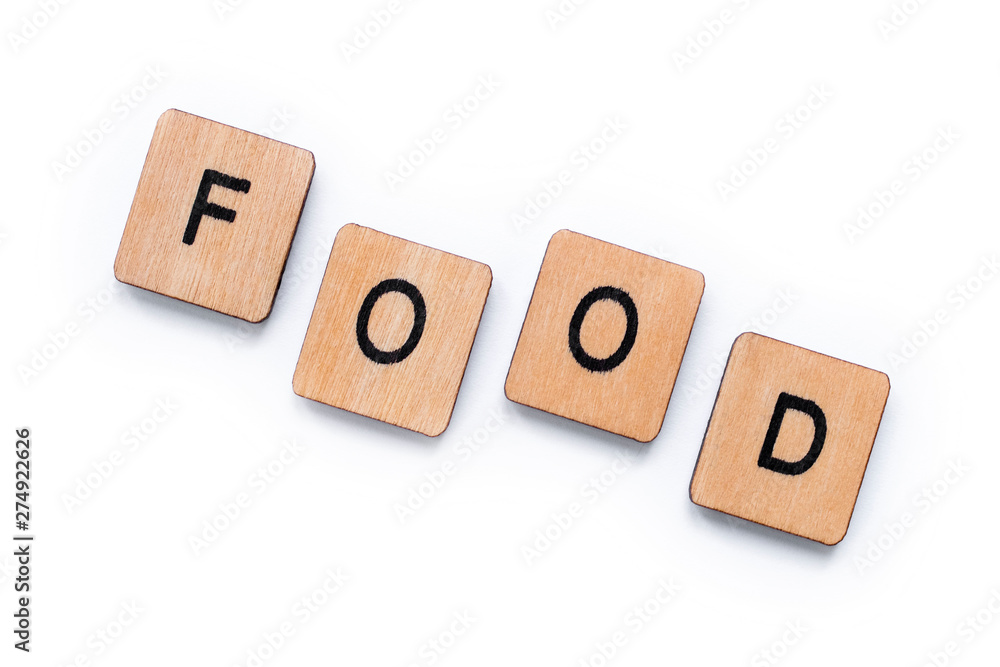 The word FOOD