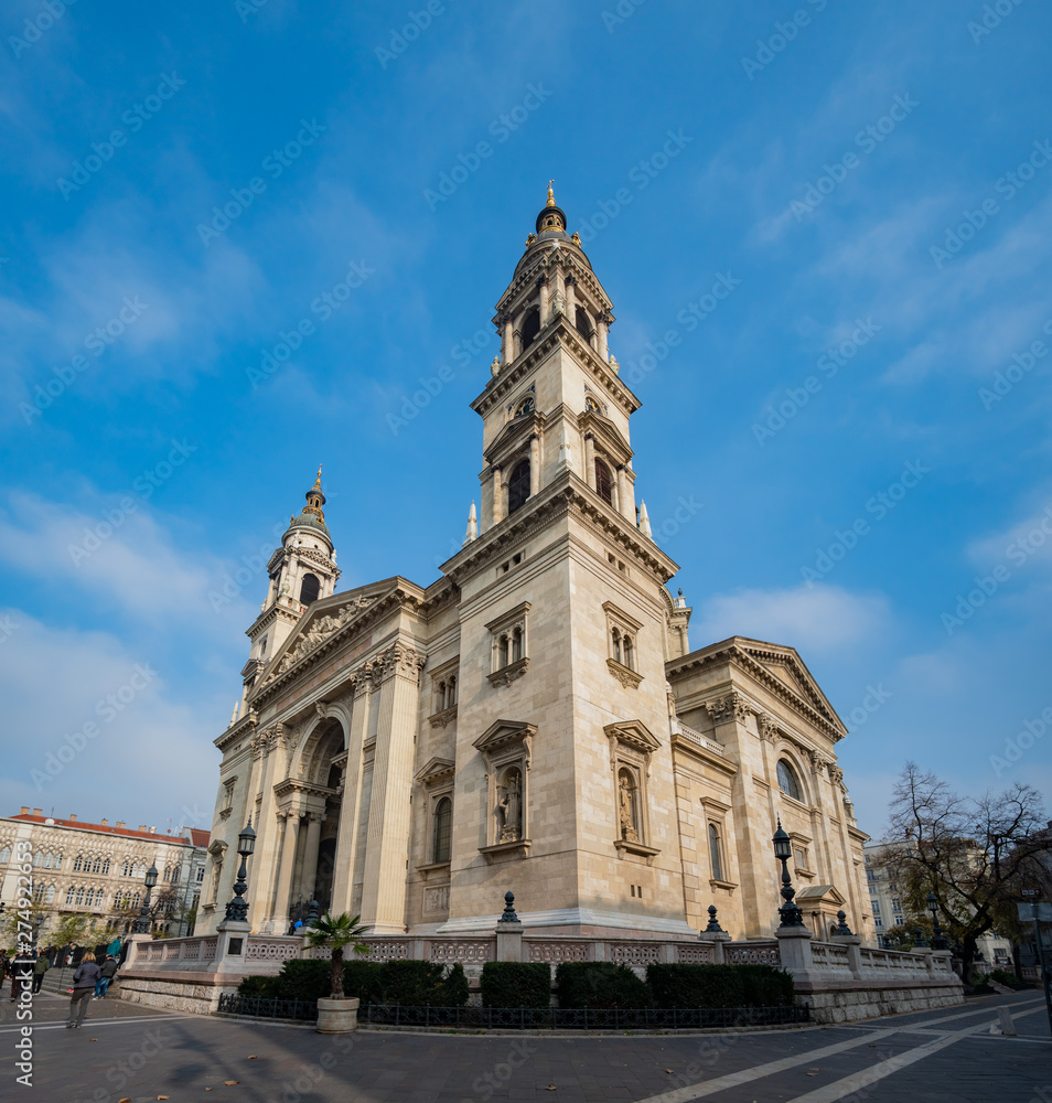 Exterior view of the St. Stephen's Basilica church
