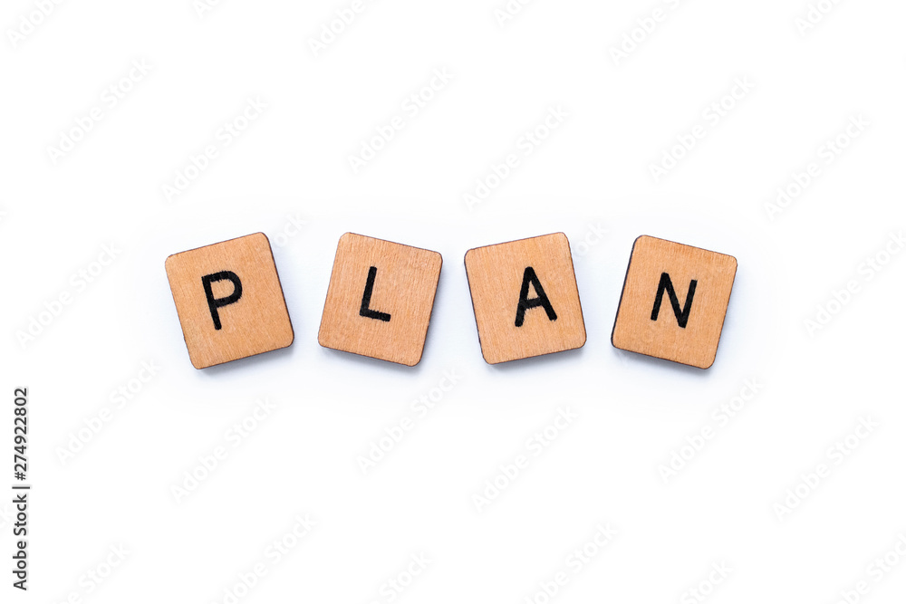 The word PLAN The word PLAN