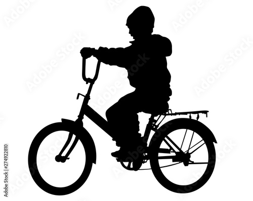 Sport people whit bike on white background