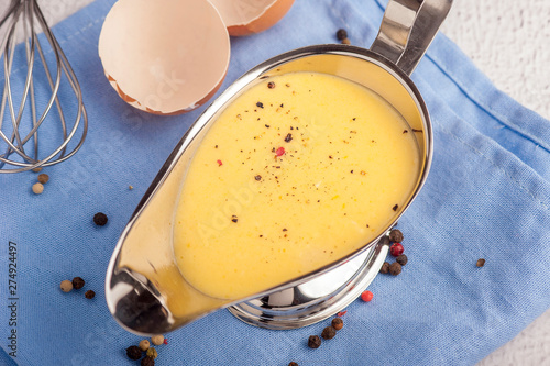 Hollandaise sauce.