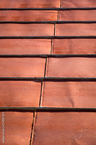 Roof rusty corrugated iron ...