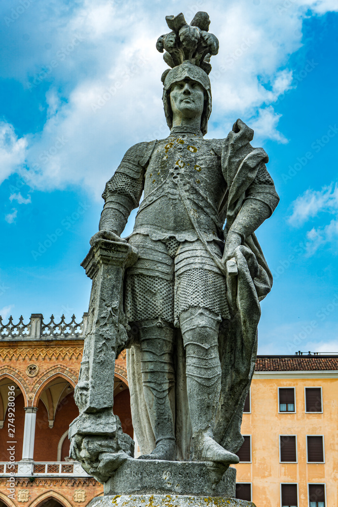 Gerolamo Sarvognan statue at Prato della Valle in Padua, Italy