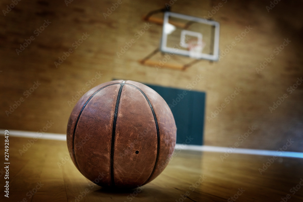 Basketball on Ball Court for Competition and Sports Basketball on Ball Court for Competition and Sports